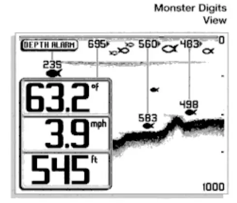 HUMMINBIRD 203930994 Wide Paramount Fish Finder - FIG 10