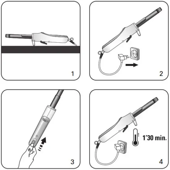 Rowenta CF6510D4 Curl Activ Curling Tong - Fig 1