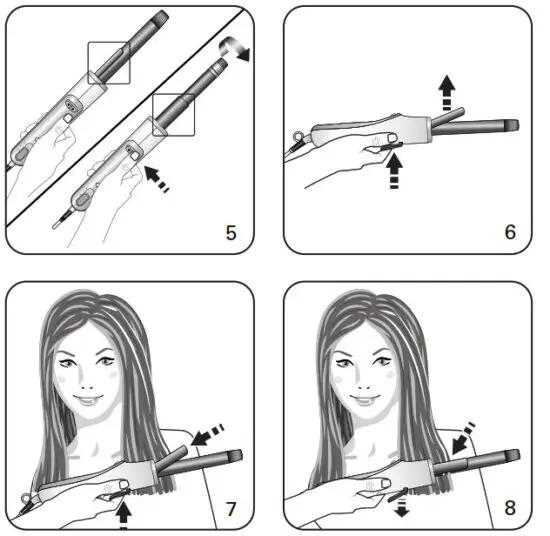 Rowenta CF6510D4 Curl Activ Curling Tong - Fig 2