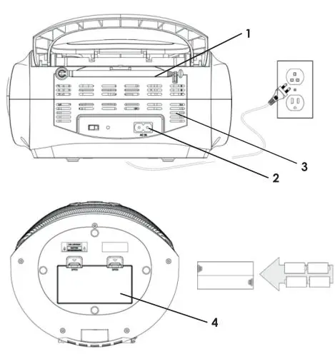 NOD Intro Portable FM-CD-USB-MP3 AUX Player with LCD Display 2
