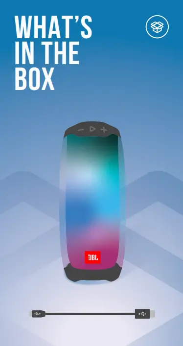 JBL PULSE 4 Wireless Bluetooth Speaker - box