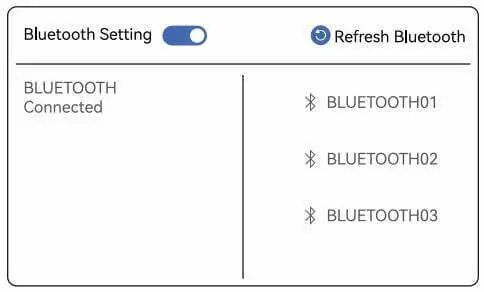 Shenzhen Hotack Technology D058 Portable Projector User Manual - Bluetooth Settings