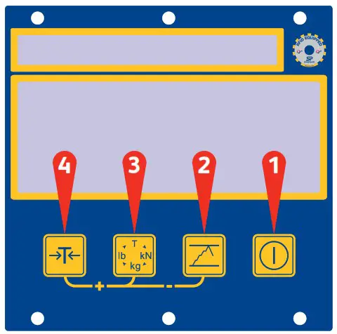 straightpoint Digital Dynamometer Load Cell Loadlink plus - LLP keypad and annunciators
