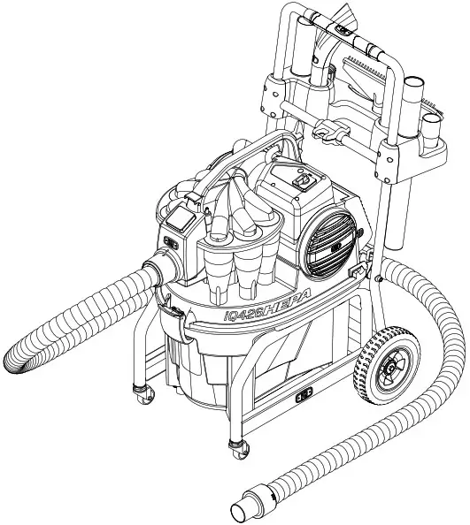 iqpowertools 426HEPA Cyclonic Dust Extractor HEPA Filtration