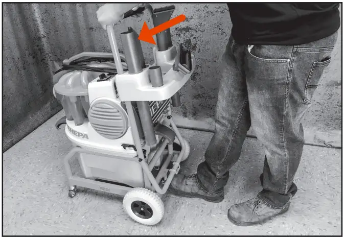 iqpowertools 426HEPA Cyclonic Dust Extractor HEPA Filtration - Cart System 5