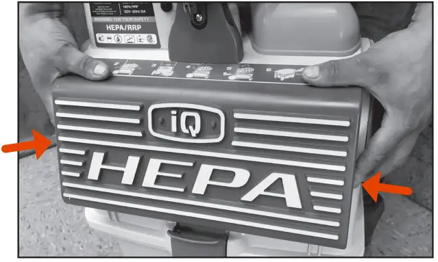 iqpowertools 426HEPA Cyclonic Dust Extractor HEPA Filtration - DUST DISPOSAL 1