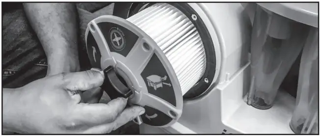 iqpowertools 426HEPA Cyclonic Dust Extractor HEPA Filtration - FILTER MAINTENANCE 3