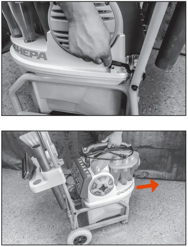 iqpowertools 426HEPA Cyclonic Dust Extractor HEPA Filtration - FILTER MAINTENANCE 5