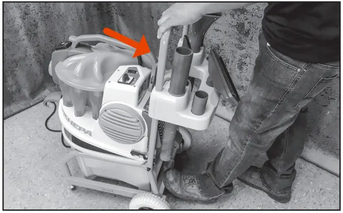 iqpowertools 426HEPA Cyclonic Dust Extractor HEPA Filtration - TRANSPORTATION 2