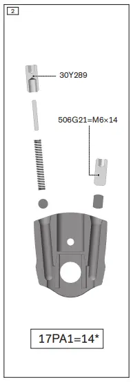Mounting the compression spring 