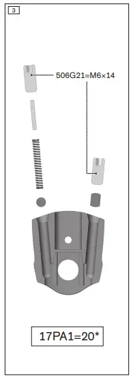 Mounting the compression spring 