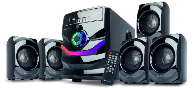 Zebronics Zeb Rainbow 100 Multimedia Speaker with FM - Cover