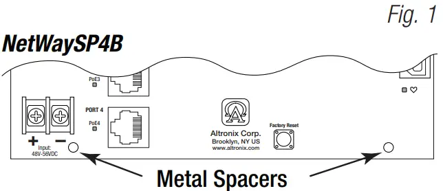 NetWaySP4 4 Port Ethernet over Fiber PoE Plus Hardened Switches - fig1
