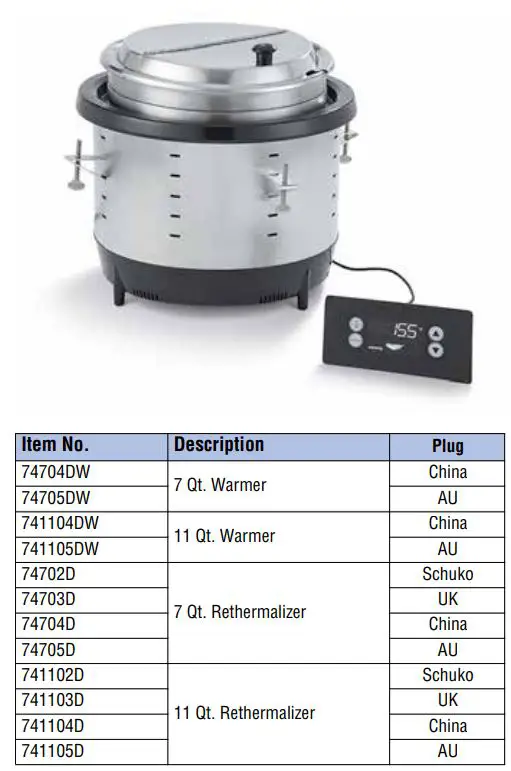 EMGA 74704DW Mirage Drop In Induction Warmers and Rethermalizers Owner's Manual - SAFETY PRECAUTIONS