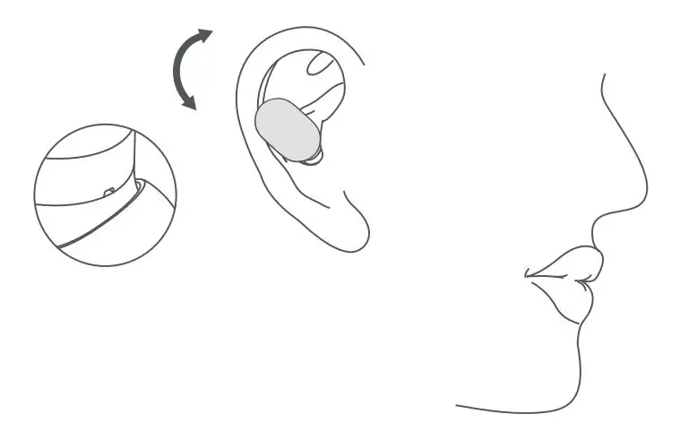 MI True Wireless Earbuds - Wearing 2