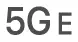 The 5G E status icon.