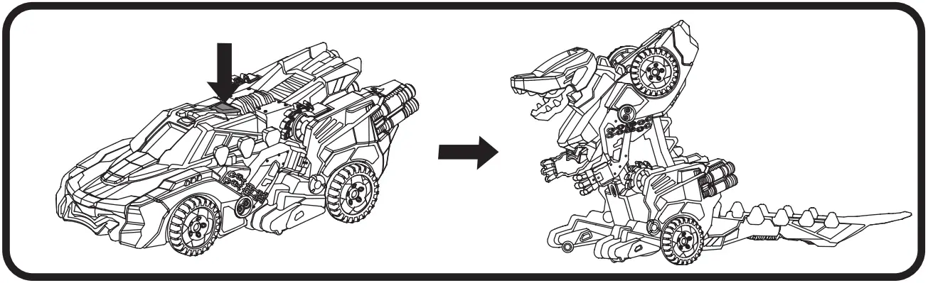 vtech 528803 Switch &amp Go Dinos Demolish The Dragon Multicolour - Switch Button 1