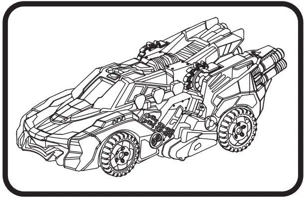 vtech 528803 Switch &amp Go Dinos Demolish The Dragon Multicolour - Vehicle mode