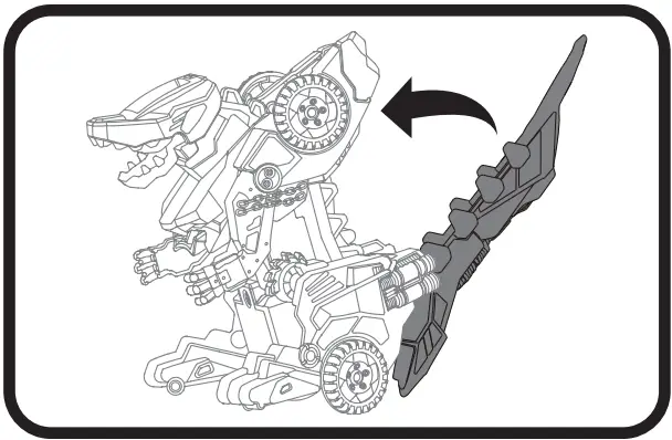 vtech 528803 Switch &amp Go Dinos Demolish The Dragon Multicolour - body