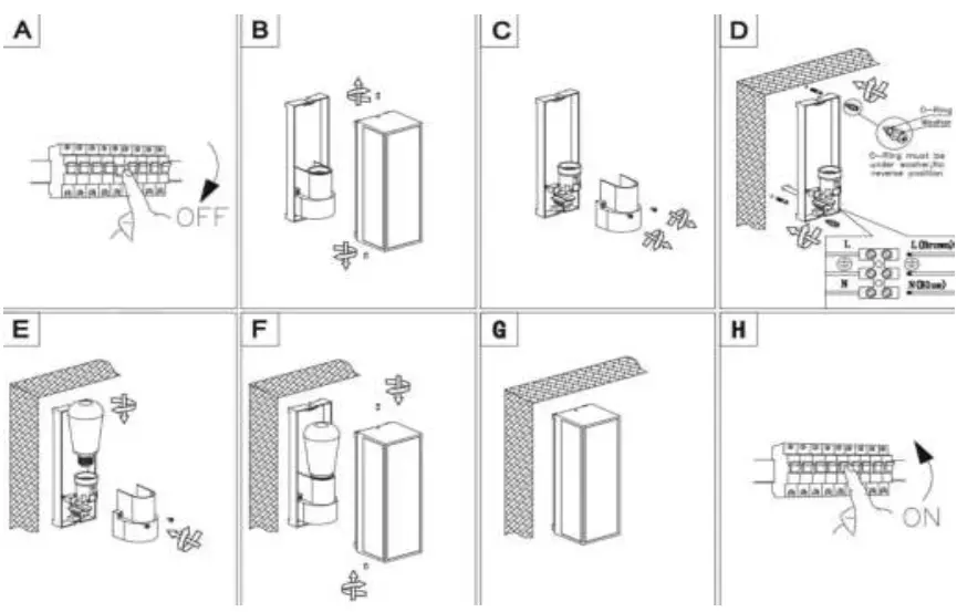 LUCIDE 1580 2 Dukan Wall Light Outdoor - DUKAN1