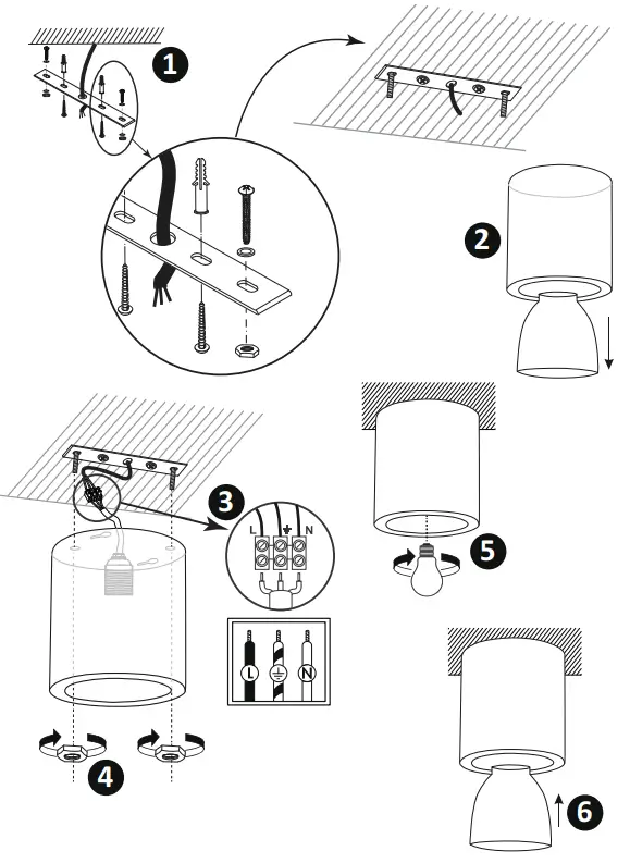 Sanico CERES 307224 Ceiling Lamp Sufitowa Spot - Installa