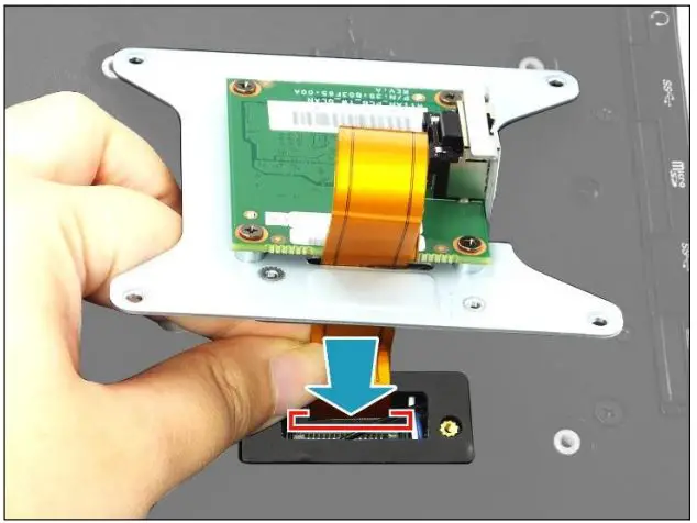 DURABOOK R11 Rugged Tablet Expansion Module LAN User Manual - Connect the LAN expansion module FPC to the mainboard connector