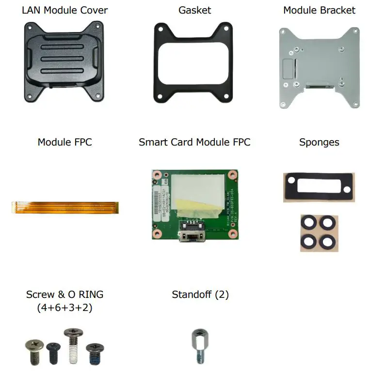 DURABOOK R11 Rugged Tablet Expansion Module LAN User Manual - Package Contents