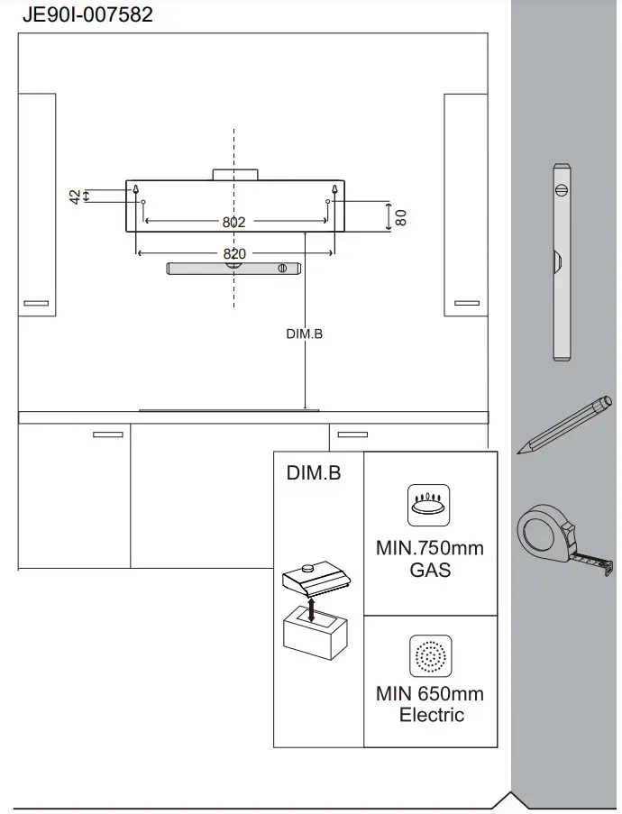 JOCEL JE90I-007582 Cooker Hood - MAINTENANCE 10