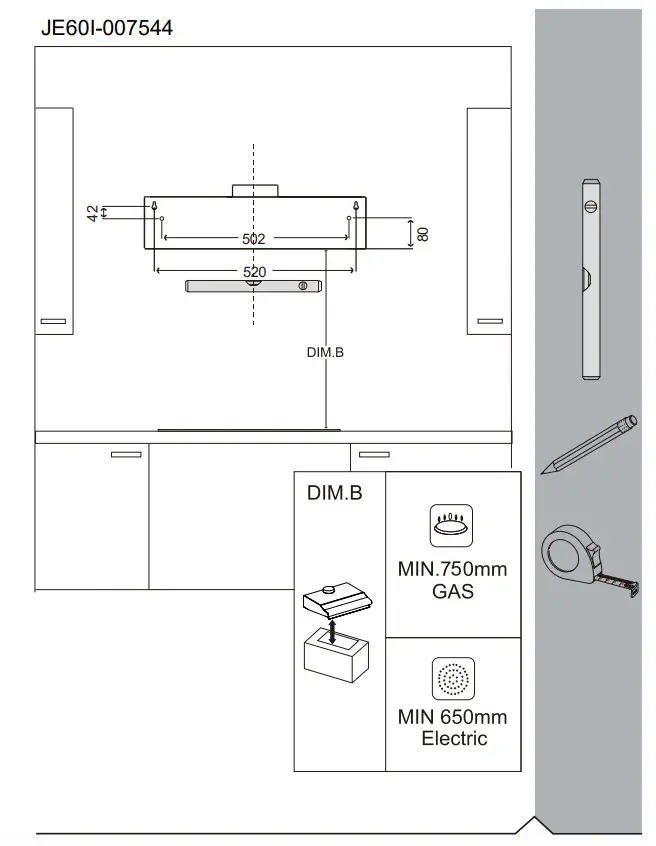 JOCEL JE90I-007582 Cooker Hood - MAINTENANCE 9