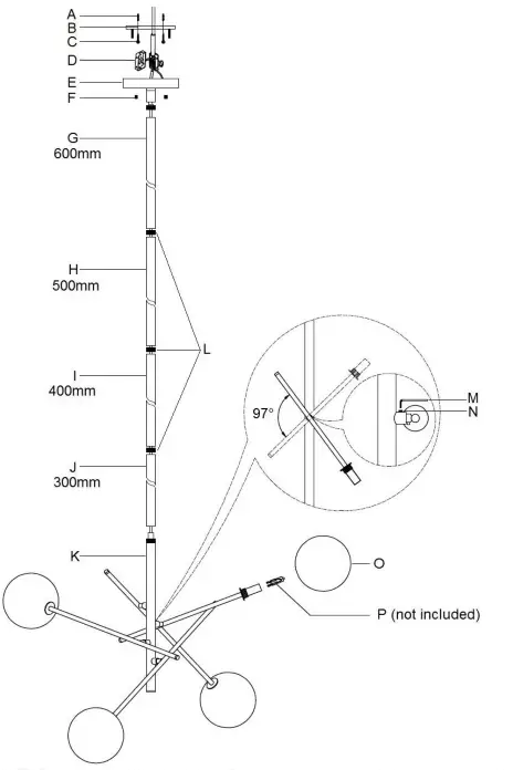 Lucci decor 011210, 011211 AKSEL Ceiling Light - fig 2