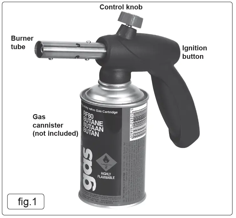 SEALEY-AK2957-Maxi-Butane-Heating-Torch-FIG-1