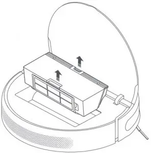 MI Robot Vacuum Mop 2 Pro+ Black - Dust Compartment and Filter