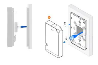 PRISM MI13 Wi-Fi 6 AX1800 Dual-Radio In-Wall AP - Connect RJ45 cable (with PoE) to WAN port of your AP