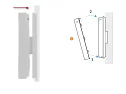 PRISM MI13 Wi-Fi 6 AX1800 Dual-Radio In-Wall AP - Secure your AP to the monting bracket