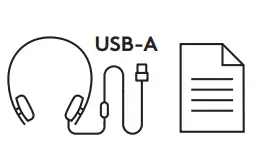 logitech H570e Noise Cancelling Mic USB Headset - USB 1