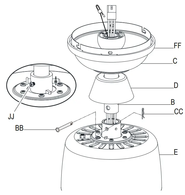HAMPTON BAY 58913 Mena 54-Inch Ceiling Fan - fan