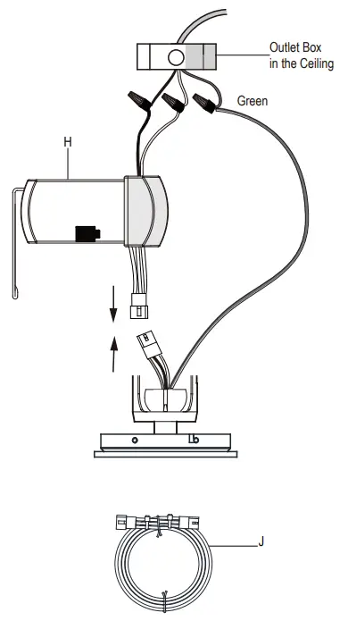 HAMPTON BAY 58913 Mena 54-Inch Ceiling Fan - switches 3