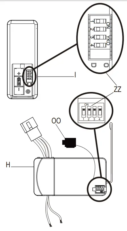 HAMPTON BAY 58913 Mena 54-Inch Ceiling Fan - switches