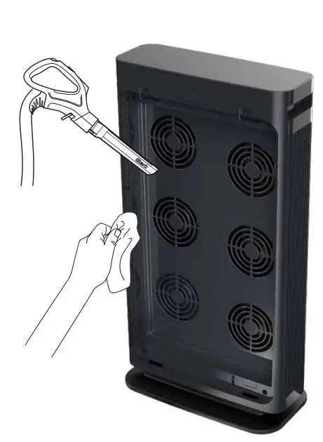 Shark Air Purifier 6 Owner’s Manual - Interior Cleaning