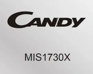 CANDY MIS1730X Microwave Ovens Instruction Manual