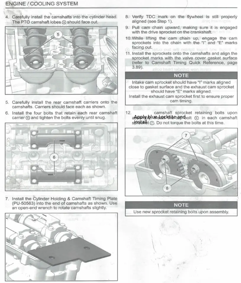 EVOLUTION POWERSPORTS 800FP0001 XR Series - Camshaft Installation 2