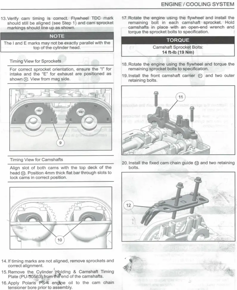 EVOLUTION POWERSPORTS 800FP0001 XR Series - Camshaft Installation 3