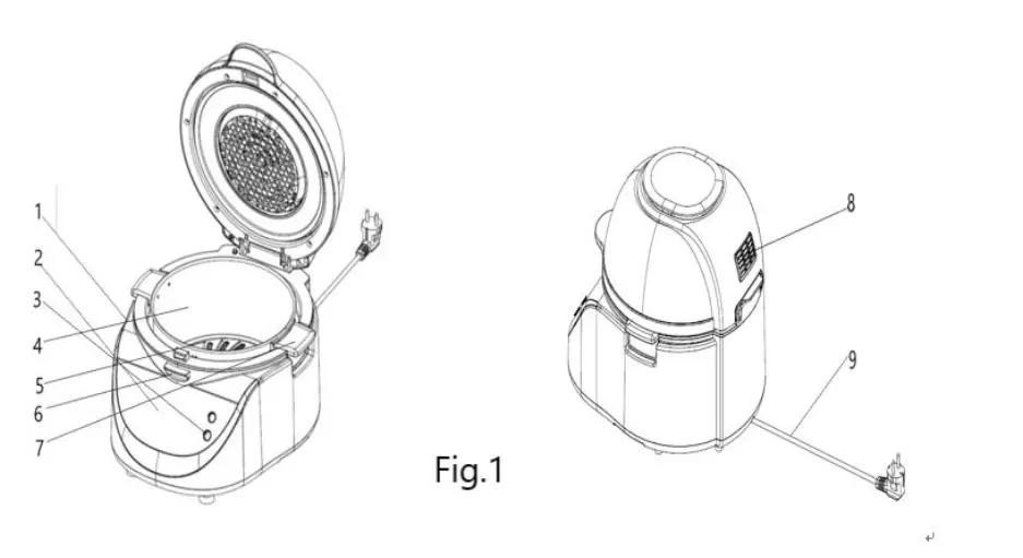 LEEDARSON-LDS-AF1003-Smart-Air-Fryer-FIG-1