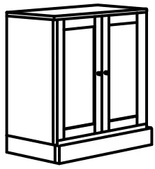 IKEA 593 861 99 HAVSTA TV Storage Combination Glass Doors - FIGURE 1