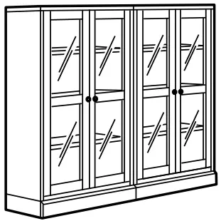 IKEA 593 861 99 HAVSTA TV Storage Combination Glass Doors - FIGURE 12