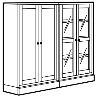 IKEA 593 861 99 HAVSTA TV Storage Combination Glass Doors - FIGURE 13