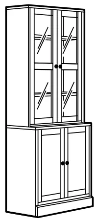 IKEA 593 861 99 HAVSTA TV Storage Combination Glass Doors - FIGURE 18