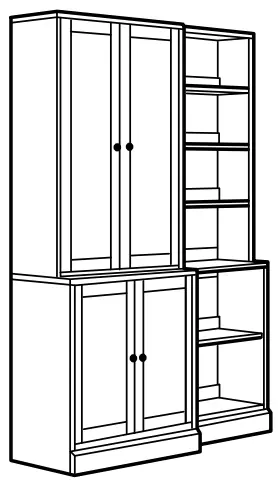 IKEA 593 861 99 HAVSTA TV Storage Combination Glass Doors - FIGURE 19