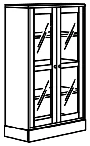 IKEA 593 861 99 HAVSTA TV Storage Combination Glass Doors - FIGURE 2