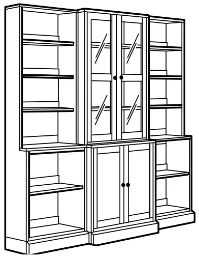 IKEA 593 861 99 HAVSTA TV Storage Combination Glass Doors - FIGURE 20